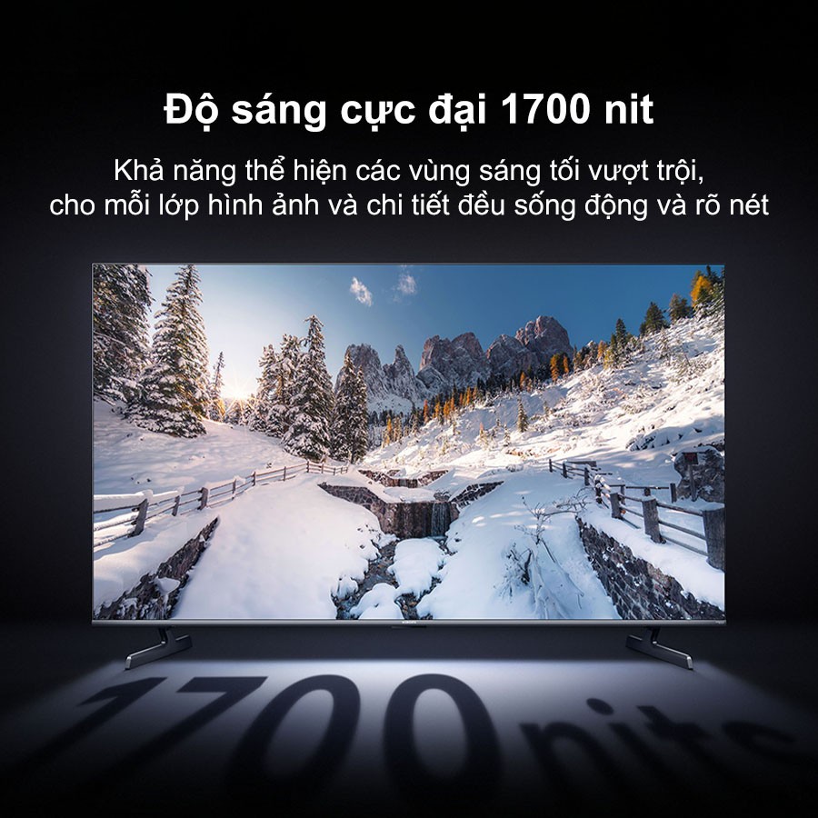 Tivi Xiaomi 55 inch S Pro Mini LED 2026 độ sáng 1700 nits