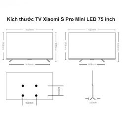 Tivi Xiaomi 75 Inch S Pro Mini LED 2026 thông số kỹ thuật