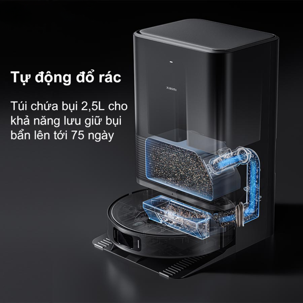 Robot hút bụi lau nhà Xiaomi Vacuum X20 Max tự động đổ rác