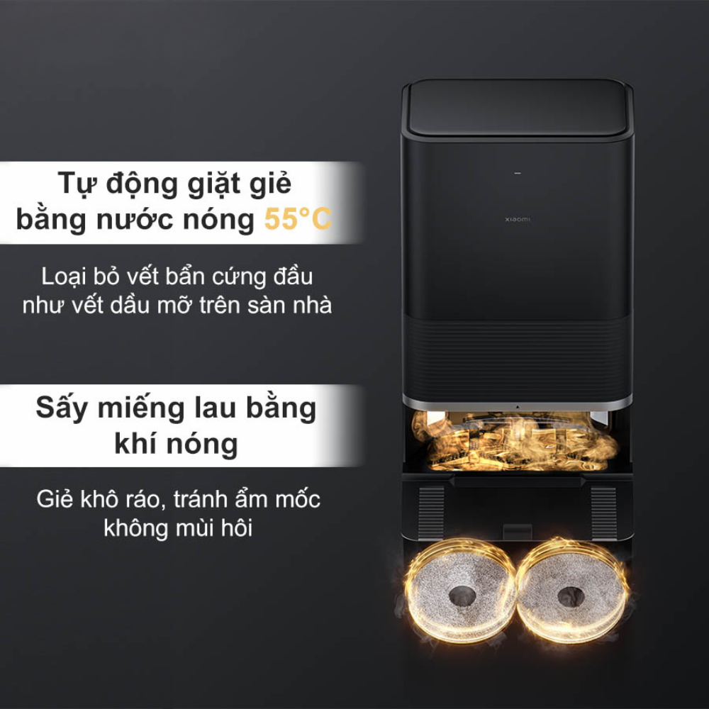 Robot hút bụi lau nhà Xiaomi Vacuum X20 Max tự động giặt sấy