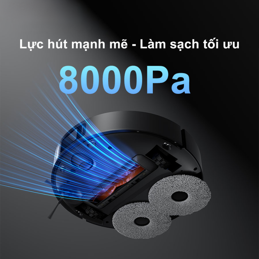 Robot hút bụi lau nhà Xiaomi Vacuum X20 Max lực hút mạnh mẽ