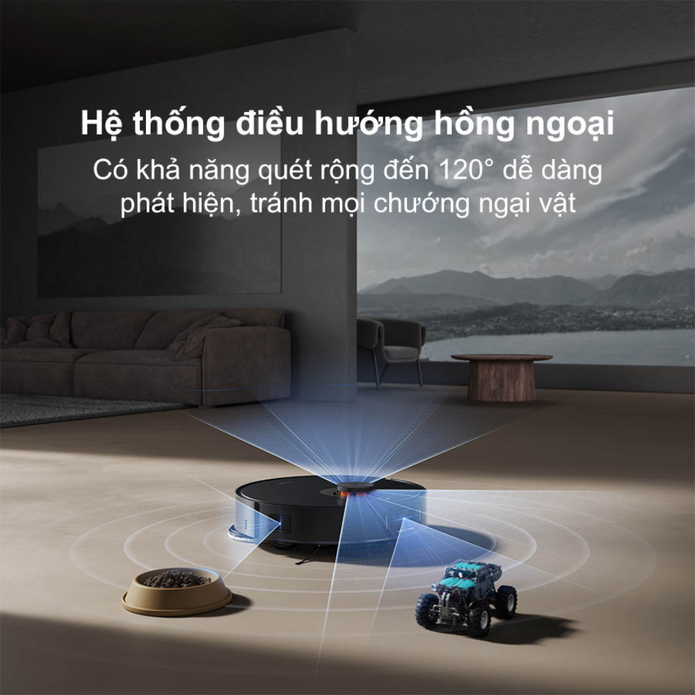 Robot hút bụi lau nhà Xiaomi Vacuum X20 Max điều hướng hồng ngoại