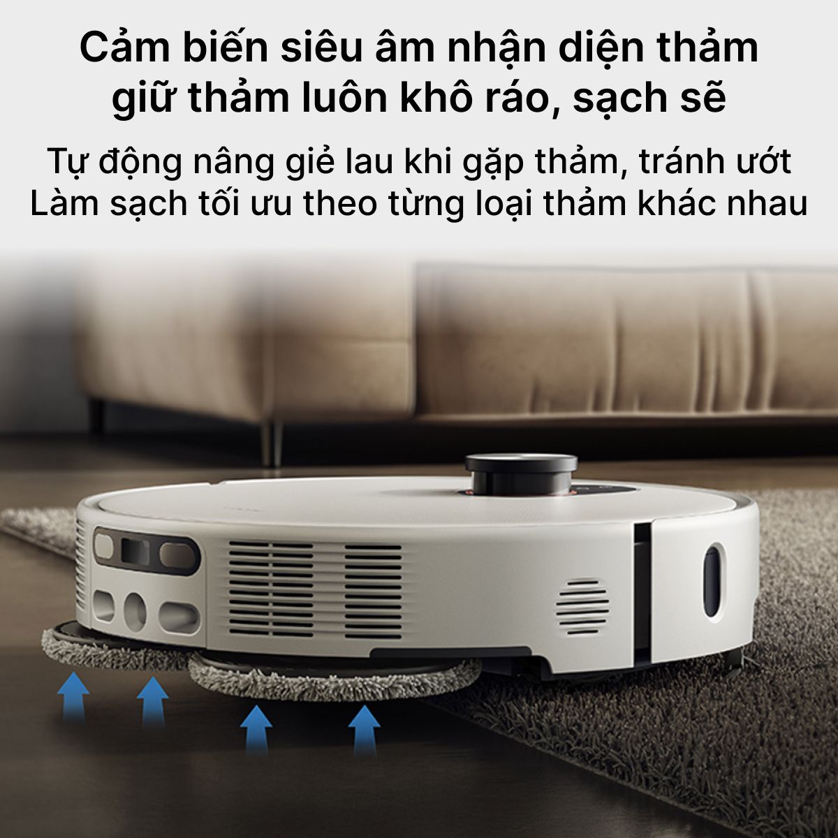 Robot hút bụi lau nhà Xiaomi Vacuum 5 cảm biến siêu âm 