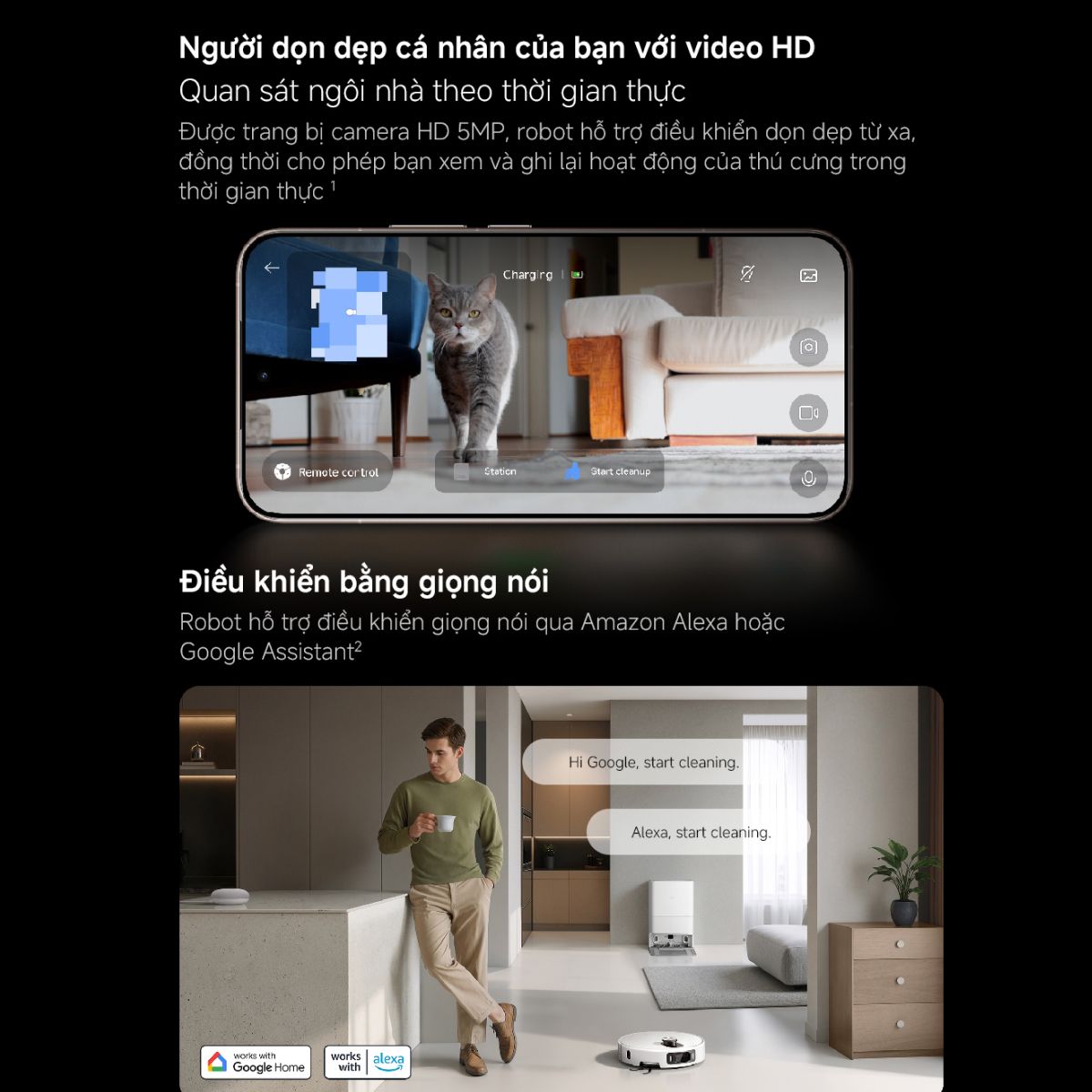 Robot hút bụi lau nhà Xiaomi Vacuum 5 Pro